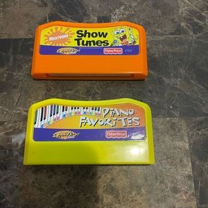 Fisher Price I Can Play Piano Cartridge Set Of 2 Nicktoons & Piano Favorites